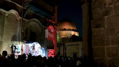 Mosque in Al Moez street, performing the obligatory prayer in the mosque, worship and draw close to God