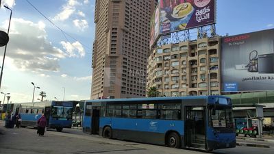 video showing a public transport bus stop near the Semiramis Hotel