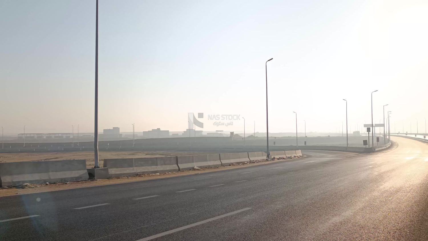 Video illustrating the Egyptian desert road
