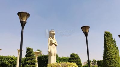 Statue inside a garden in Cairo, Egypt