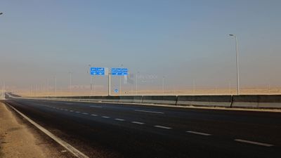 Video illustrating the Egyptian desert road