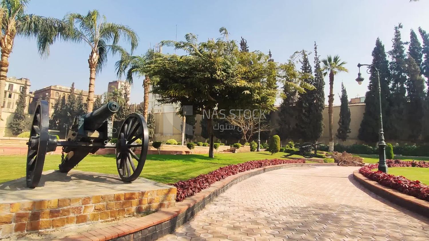 Artillery in abdeen palace, the entrance of abdeen palace