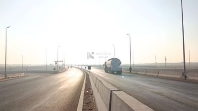 Video illustrating the Egyptian desert road