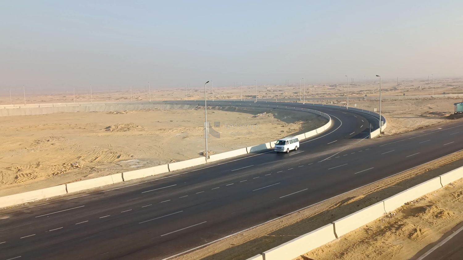 Video illustrating the Egyptian desert road