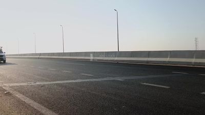 Video showing one of the directions of the Egyptian desert road