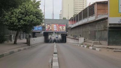 Video shows a car driving in a tunnel under the 15th of May Bridge in Zamalek, Cairo