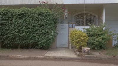 Video showing the door of a house on Street 84 in Maadi