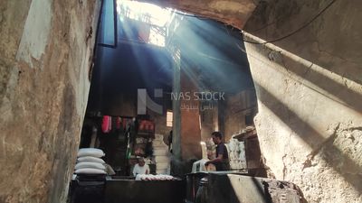 Dyeing workshop for yarns and fabrics