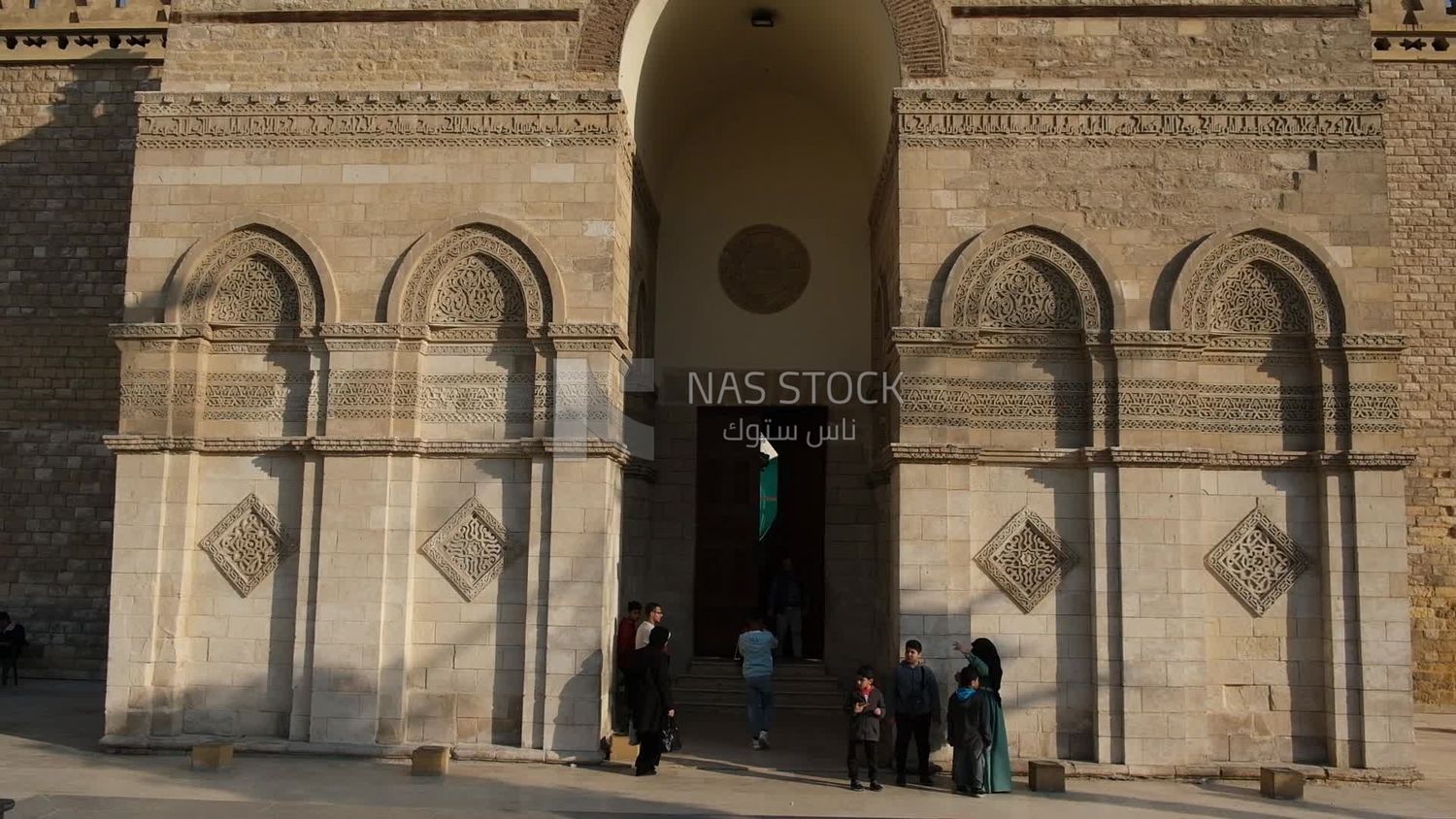 People in Al-Hakim Mosque, by God&#39;s command, tourism in Egypt, tourists, famous mosques in Egypt