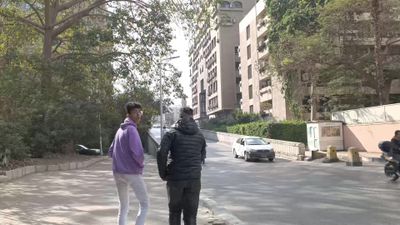 Video showing the end of one of the Maadi bridges in Cairo
