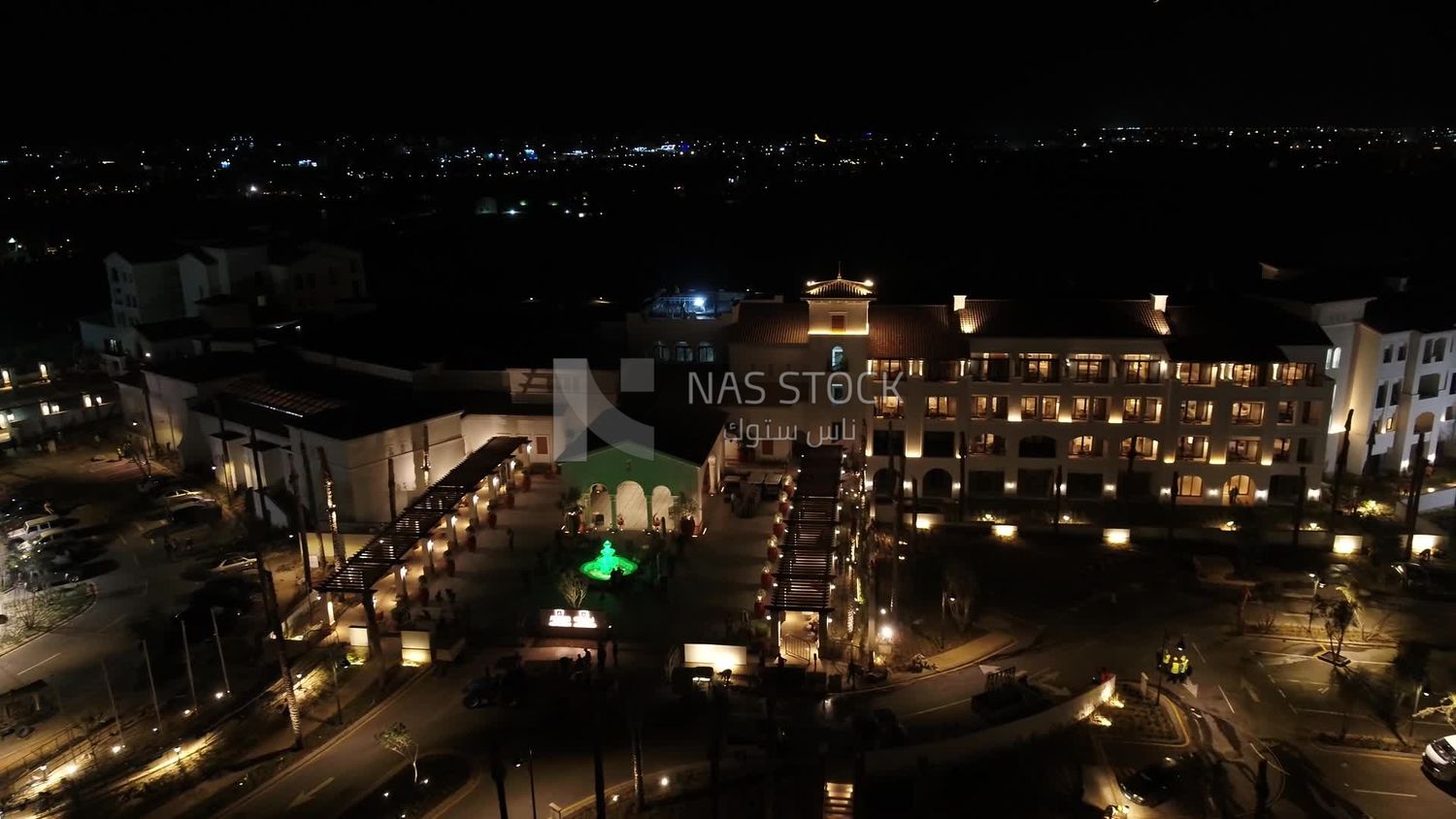 Drone video of Top view of Marassi Hotel, North Coast