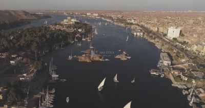 Drone footage of an island
