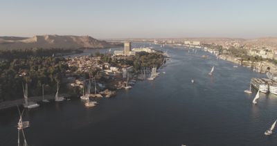 Drone footage of an island