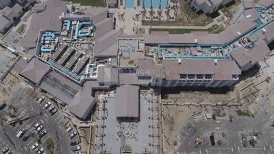 Drone video of Top view of Marassi Hotel, North Coast