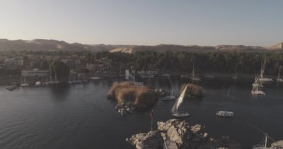 Drone footage of an island