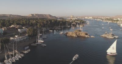 Drone footage of an island