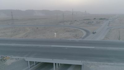 Drone video of Cairo Alexandria Desert Road