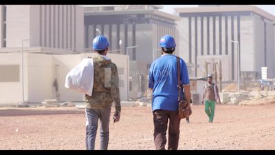 Group of workers working in the general contracting