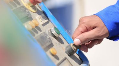 Worker opens the machine, Isolation work