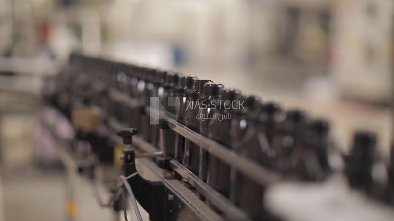 Packaging line at a cleaning factory, factory equipment