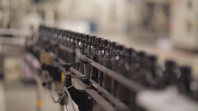 Packaging line at a cleaning factory, factory equipment