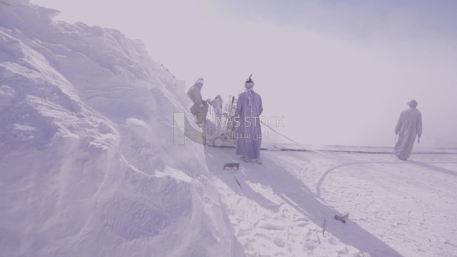 People working in the quarry, professions and crafts
