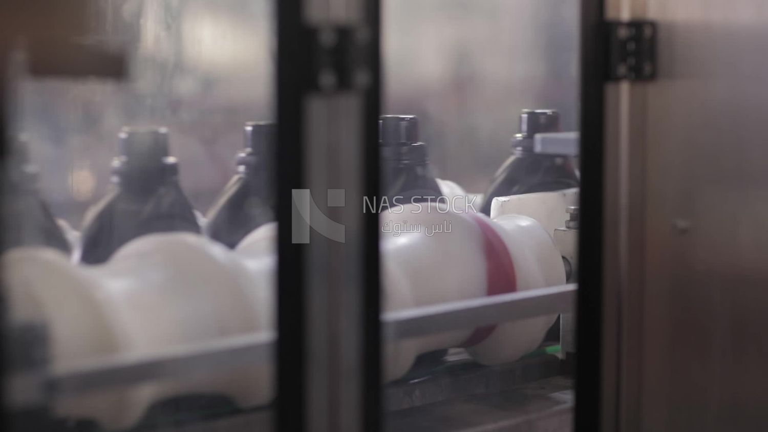 Packaging line at a cleaning factory, factory equipment