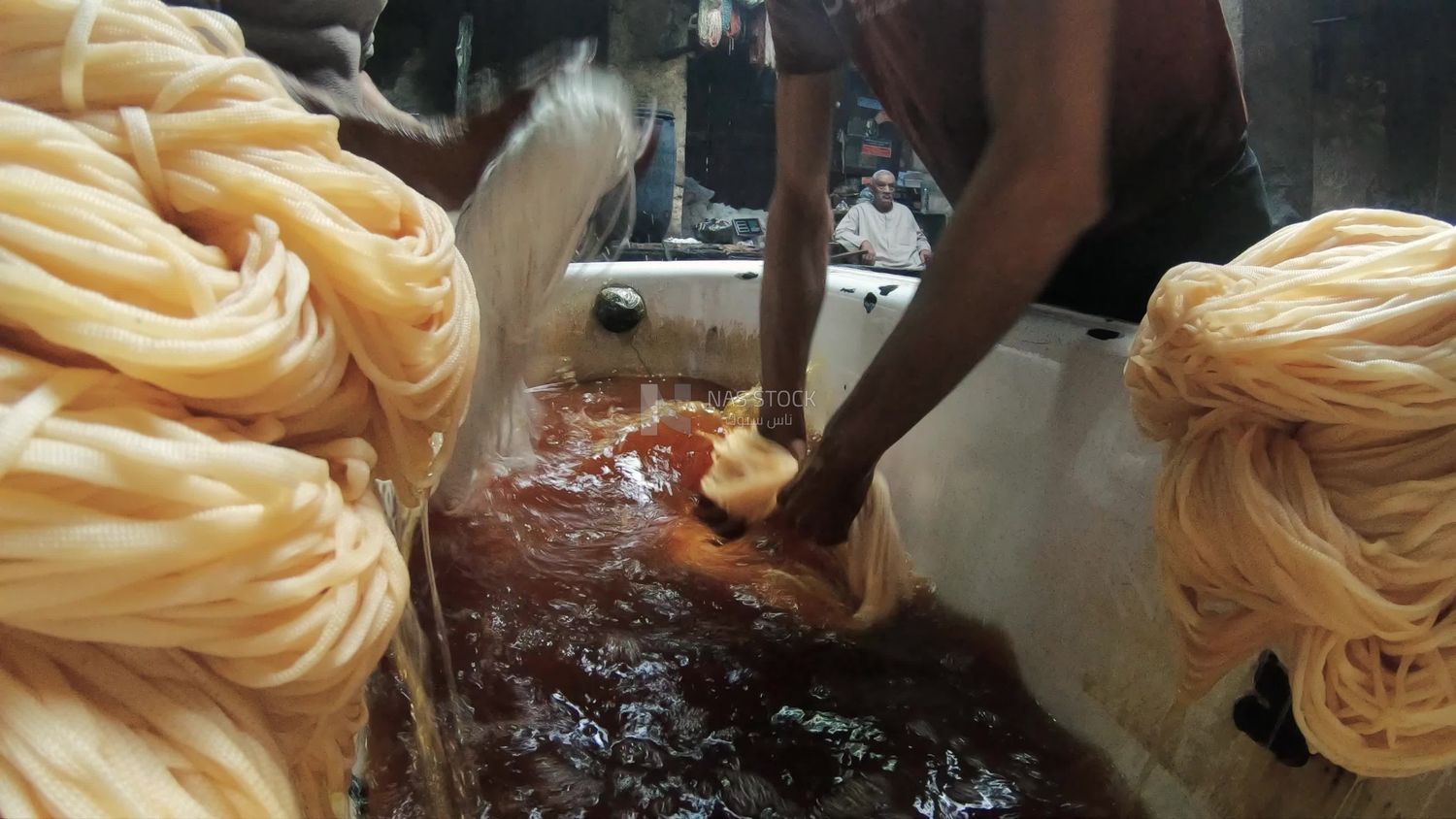 Thread dyeing workshop