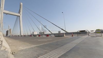 View of the bridge when finished