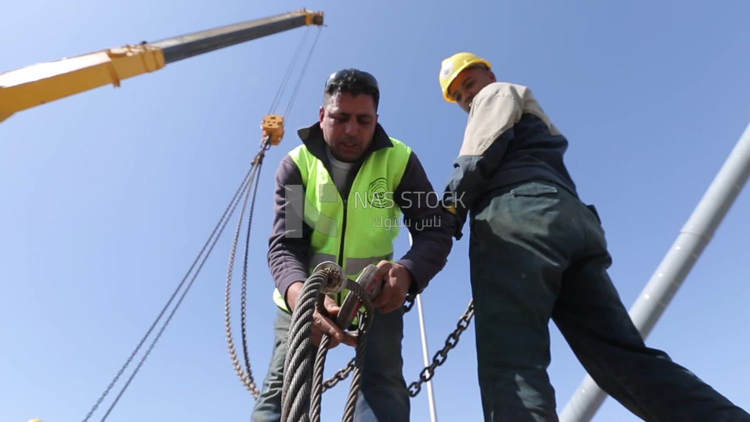 Two surveyor engineers with equipment on the road construction site, Civil Engineers, Surveyor equipment