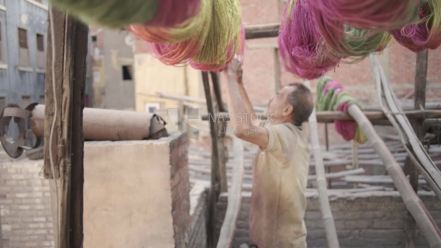Thread dyeing, professions and crafts