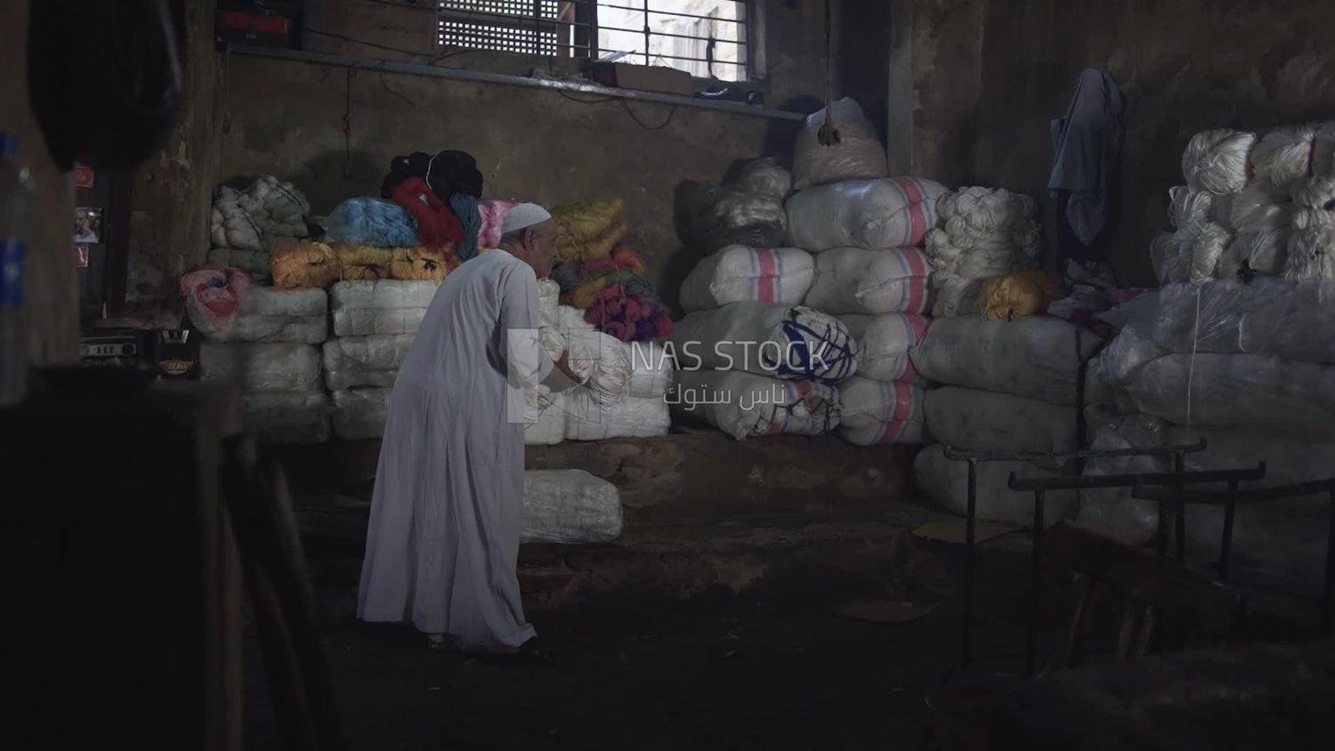 Egyptian thread-dyeing workshop