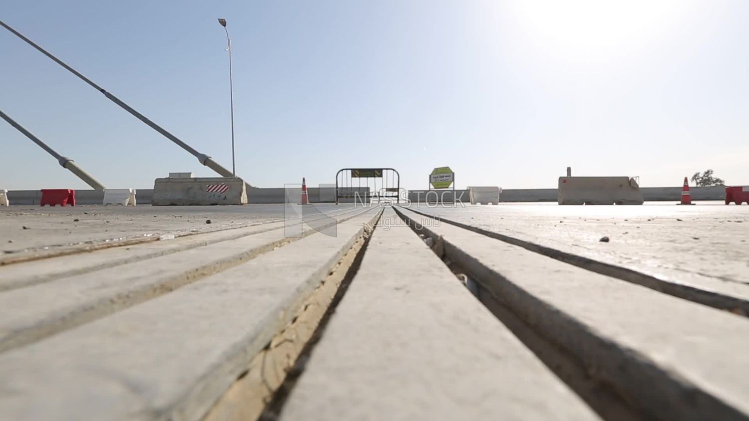 View of the bridge when finished