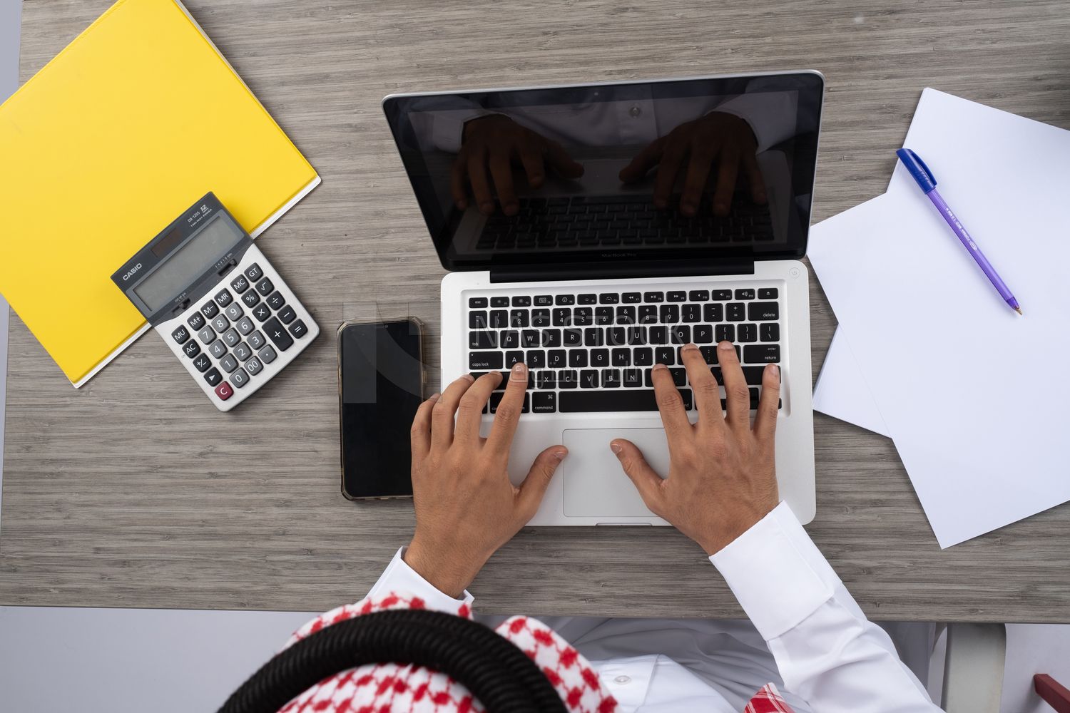 Office with work tools
