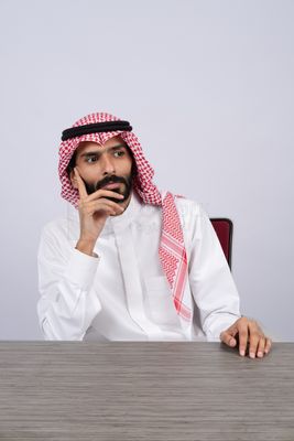 Gulf man thinking
