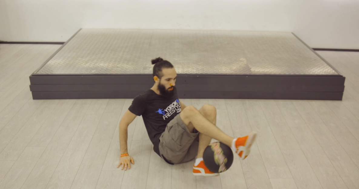 Man playing with a ball