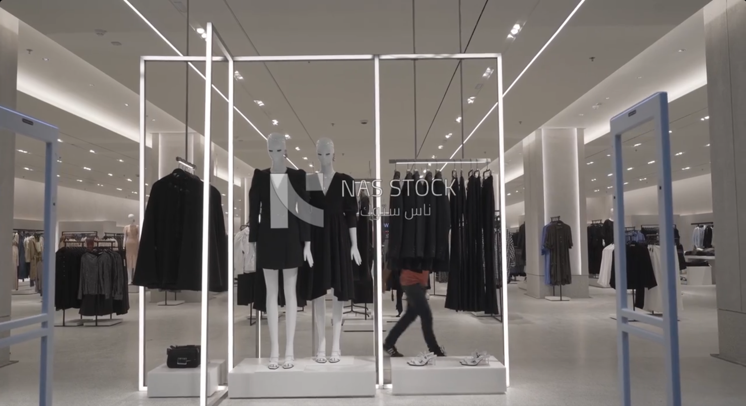 Entrance of a clothing store in the mall