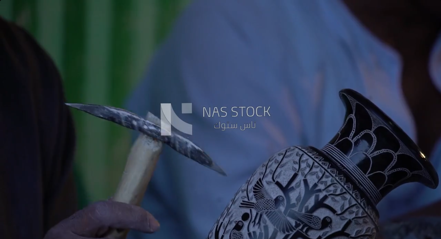 Man beats on pots