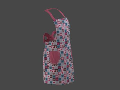 3D Kitchen Apron Model