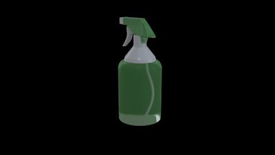 3D Model of a water spray bottle