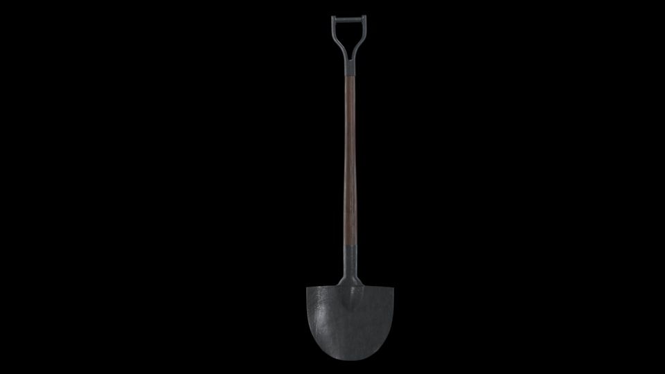 3D model of a shovel
