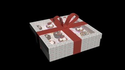 3D Model of a cupcake box