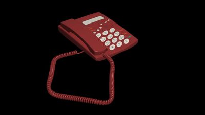 3D Model of a landline phone
