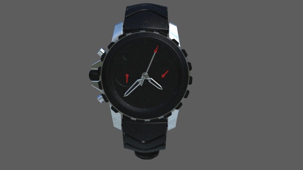 3D Model of a wristwatch