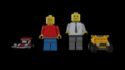 3D Model of a LEGO toy for children