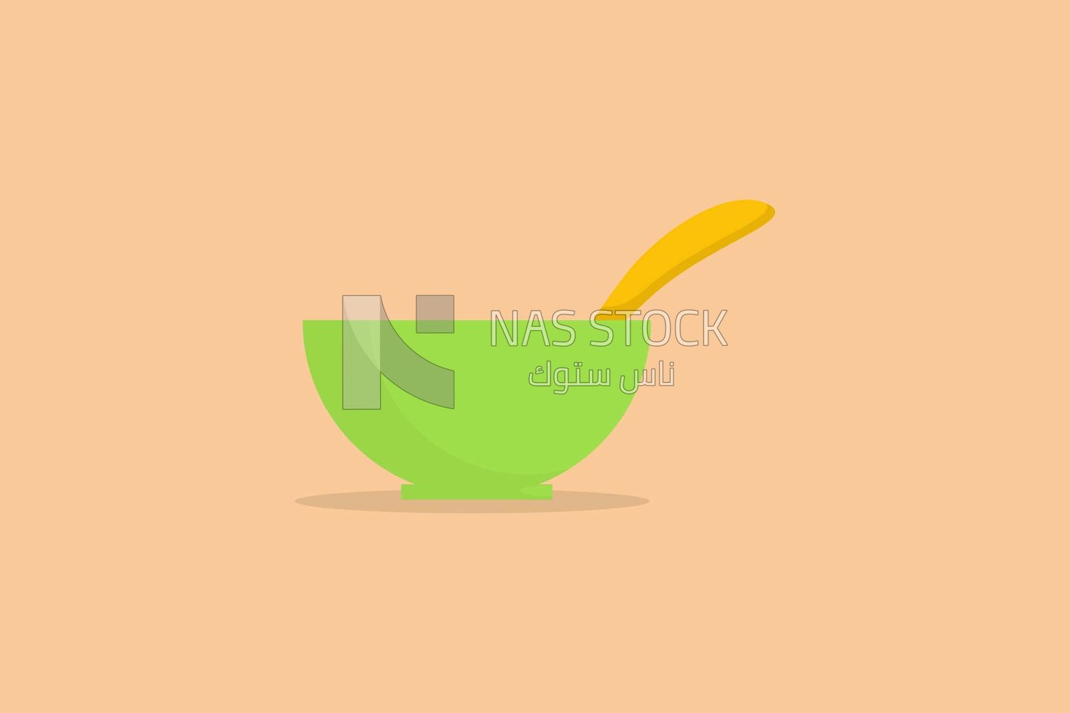 Bowl with a spoon