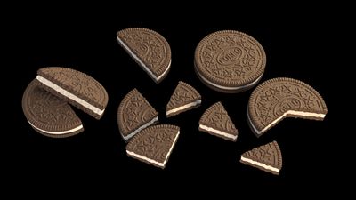 3D model of an ice cream stick with an Oreo cookie