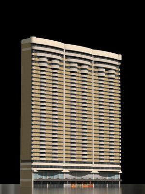3D Model of the Al-Farsi Tower in Jeddah, Saudi Arabia