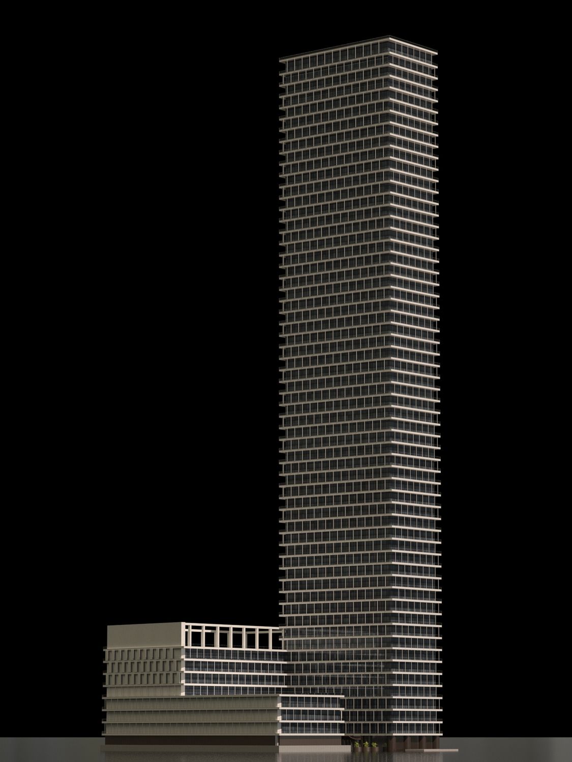 3D Model of the Assila Tower in Jeddah, Saudi Arabia