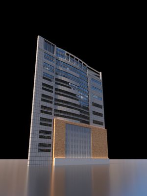 3D Model of the Tawhid Tower in Jeddah, Saudi Arabia